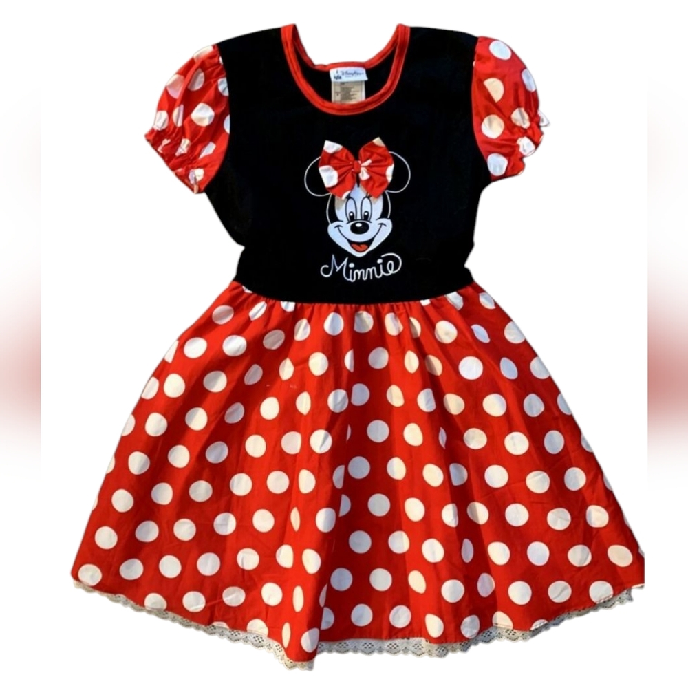 Vintage 90s Disney Parks Minnie Twirl Mouse Dress